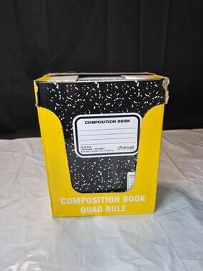 Pkg Of 10 QUAD Ruled Composition Book 5sqPer Inch Graph Paper 100 sheet 600total
